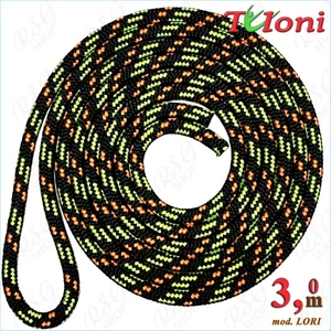 Tuloni Kötél "Lori" - Black-Lime-Orange