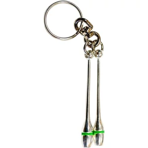 Pastorelli kulcstartó buzogány Metallic Silver-Green