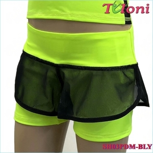 Tuloni Double shorts - Black-Lime