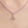 Picture 2/3 -Pastorelli Cord necklace with silver pendant - Ribbon